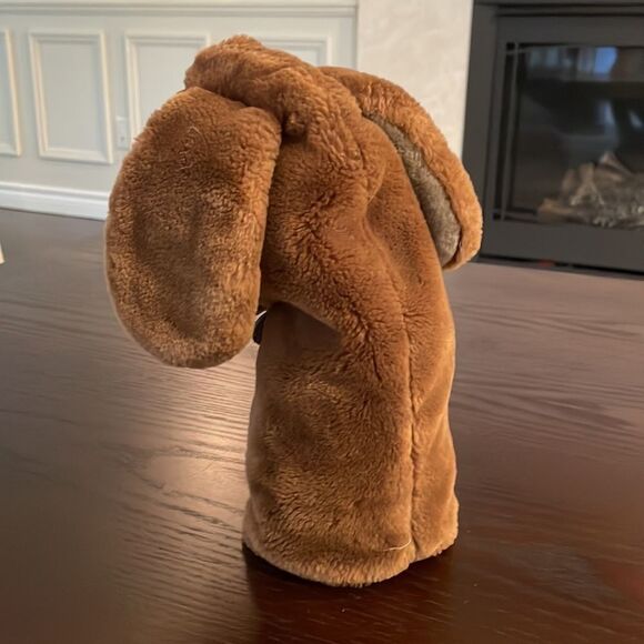 Wrinkles the Dark Brown Dog Head Puppet Good Condition 780796 9” tall - Picture 5 of 5